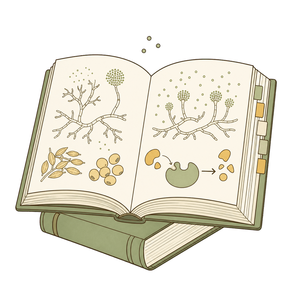 発酵する甕のイラスト